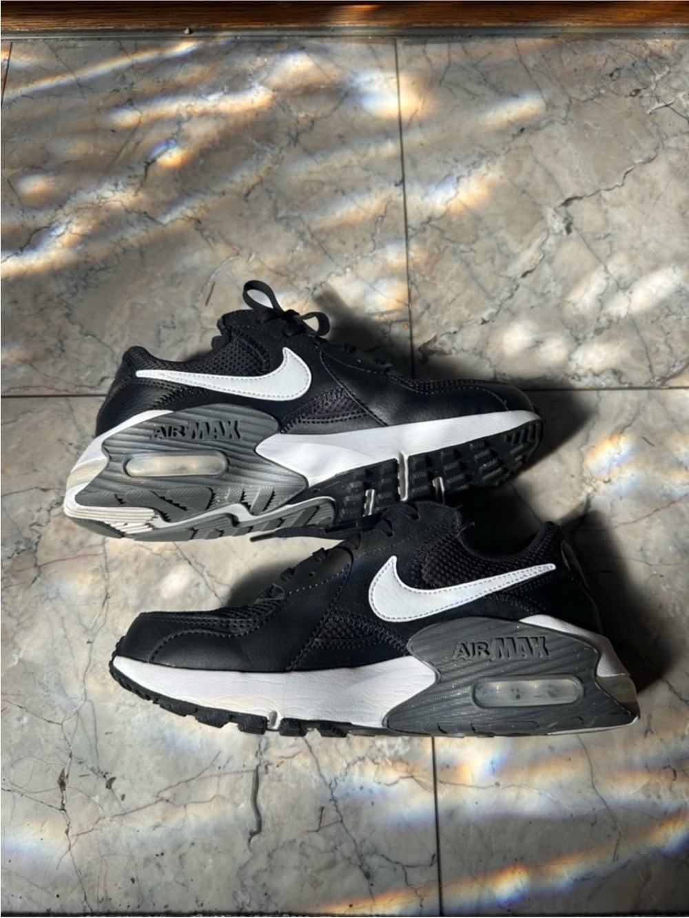 Nike Air Max Black/White Athletic Sneakers